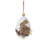 Пасхальное яйцо с кроликом 9 см коричневый