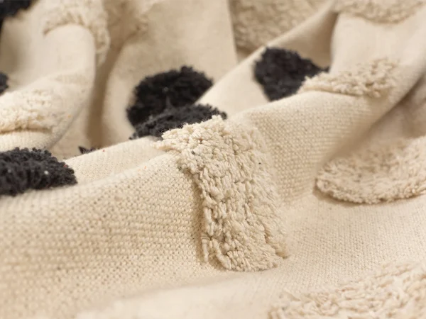 Плед Waiting 240х220 бежевый, черный — изображение 3