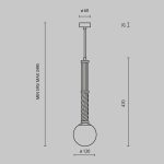 Подвесной светильник Maytoni MOD287PL-01BS — изображение 2