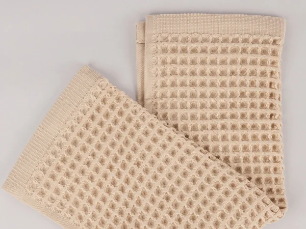 Полотенце вафельное Anda 30x50 бежевый — изображение 2