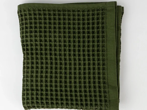 Полотенце вафельное Anda 50x90 оливковый — изображение 2