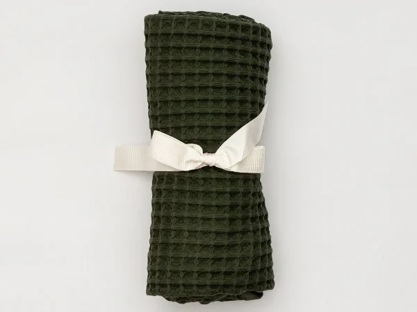 Полотенце вафельное Anda 50x90 оливковый — изображение 5