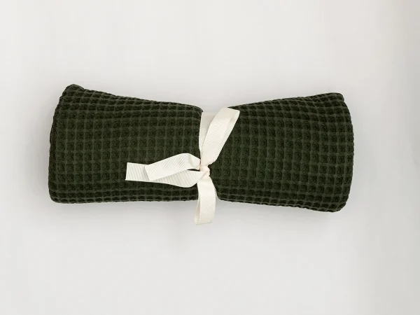 polotence-vafelnoe-anda-70x140-4 Полотенце вафельное Anda 70x140 оливковый — изображение 5