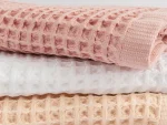 Полотенце вафельное Anda 70x140 розовый — изображение 5
