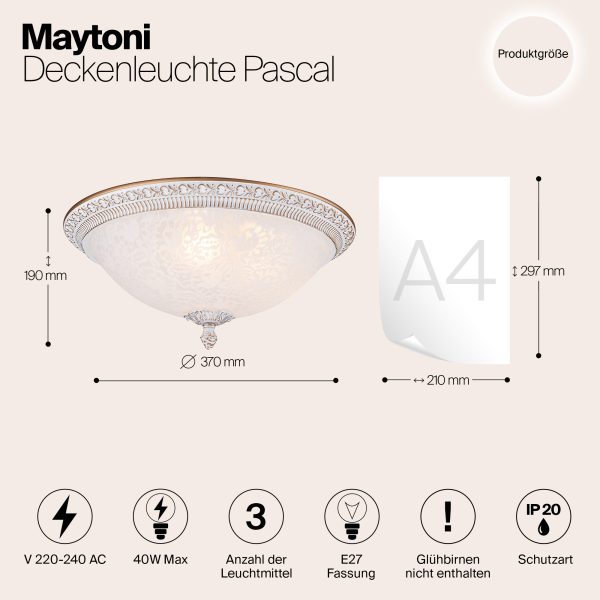 Потолочный светильник Maytoni C908-CL-03-W — изображение 3