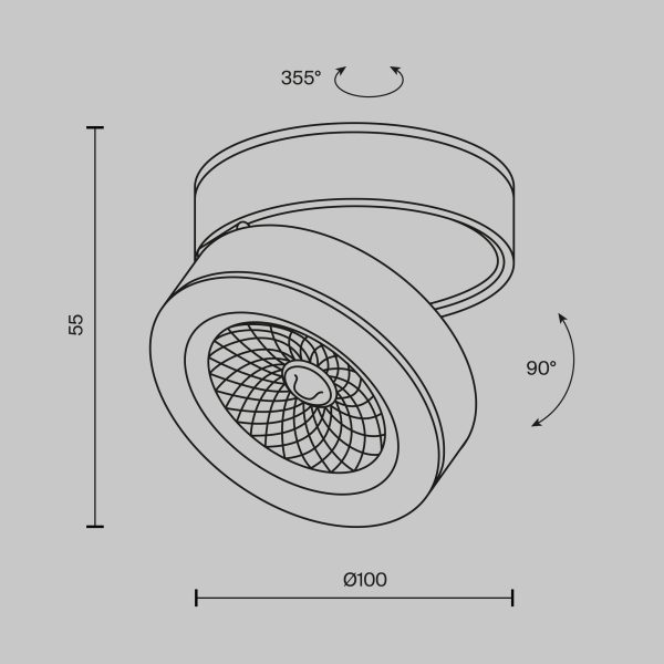 potolochnyj-svetilnik-technical-c022cl-l12w-1 Потолочный светильник Technical C022CL-L12W — изображение 2
