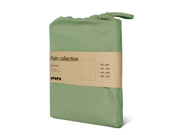 Простыня Plain Collection зеленый — изображение 2