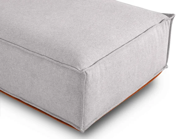 Пуф Asti оранжевый, светло-серый — изображение 4