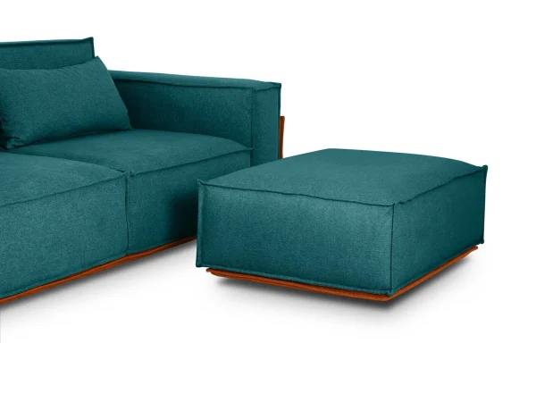 Пуф Asti оранжевый, бирюзовый — изображение 5