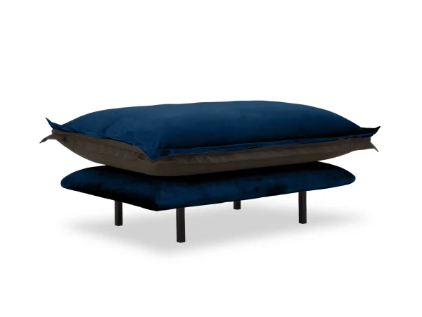 Пуф Barcelona коричневый, синий — изображение 2