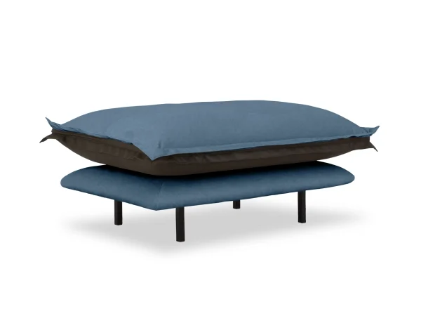 Пуф Barcelona коричневый, голубой — изображение 2