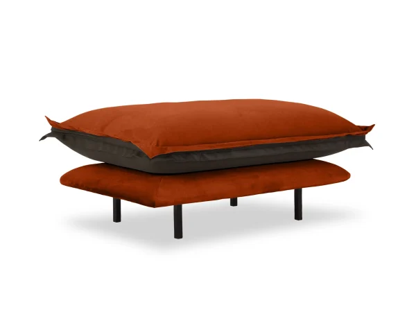 Пуф Barcelona коричневый, красный — изображение 2