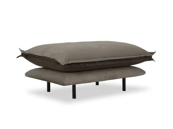 Пуф Barcelona темно-серый, коричневый — изображение 2