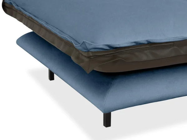 Пуф Barcelona коричневый, голубой — изображение 3