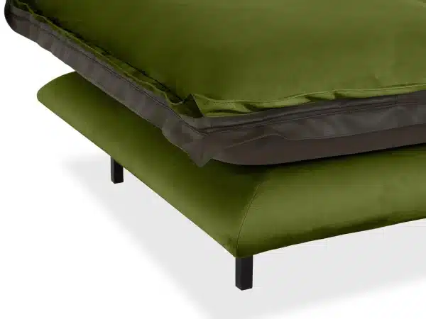 Пуф Barcelona коричневый, зеленый — изображение 3