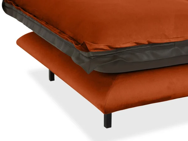 Пуф Barcelona коричневый, красный — изображение 3