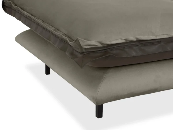 Пуф Barcelona темно-серый, коричневый — изображение 3