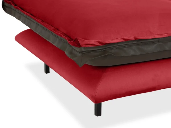 Пуф Barcelona коричневый, бордовый — изображение 3