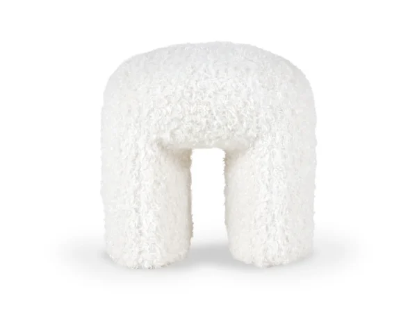 Пуф Shaggy белый — изображение 2