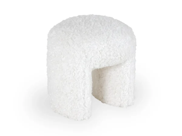 Пуф Shaggy белый — изображение 4