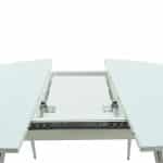 Стол «Ривьера» круг, стекло белый, опоры хром — изображение 5