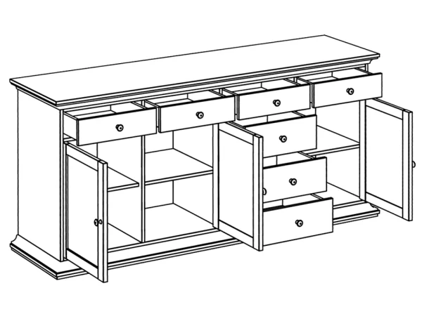 Сервант большой дуб сонома — изображение 2