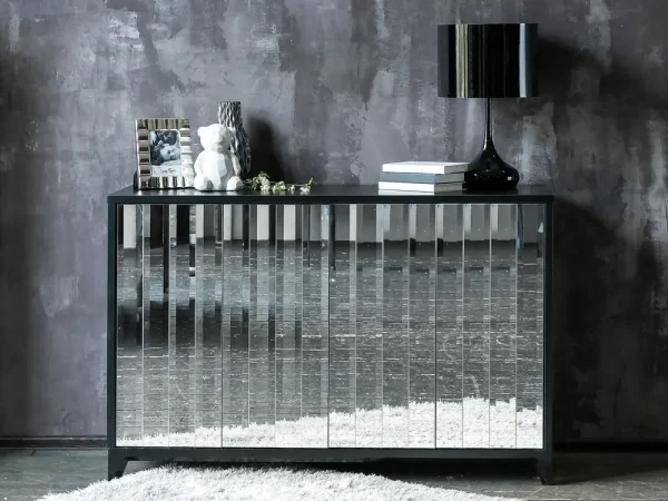 Сервант Dante большой черный, золотистый — изображение 4