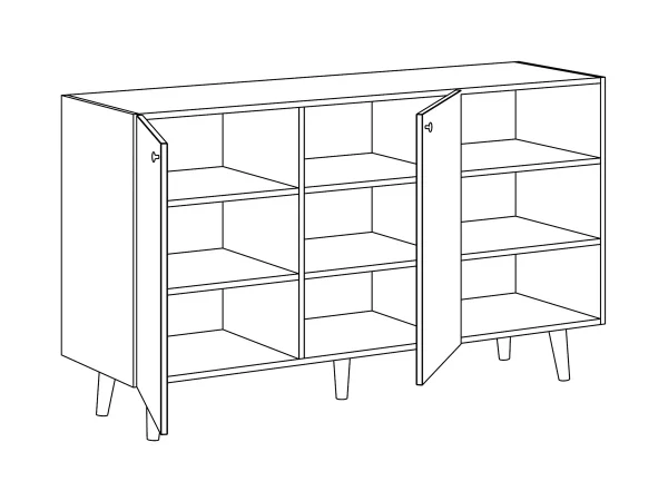 Сервант Frida с принтом, робиния брэнсон — изображение 4