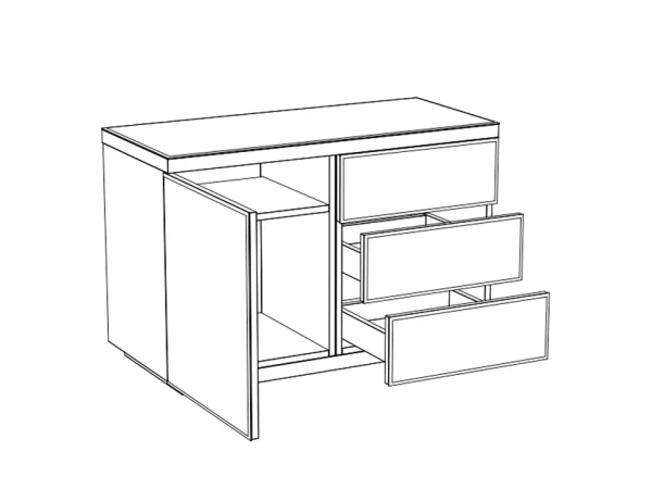 Сервант Kristal белый — изображение 3