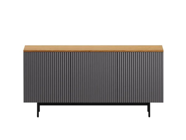 Сервант Mikko 3х-дверный темно-серый — изображение 2