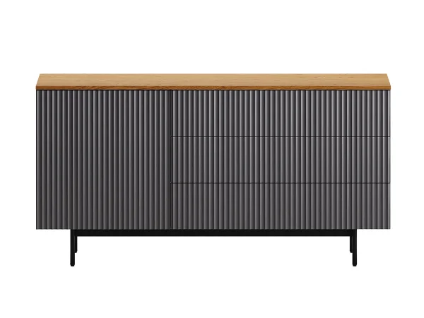 Сервант Mikko с ящиками темно-серый — изображение 2