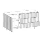 Сервант Mikko с ящиками терракотовый — изображение 3