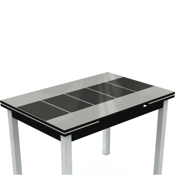 Стол «Шанхай» Каре 110x74см, бело-черный — изображение 4