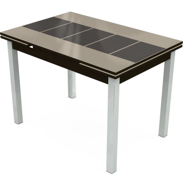 Стол «Шанхай» Каре Дабл 110x74, бежево-коричневый — изображение 2