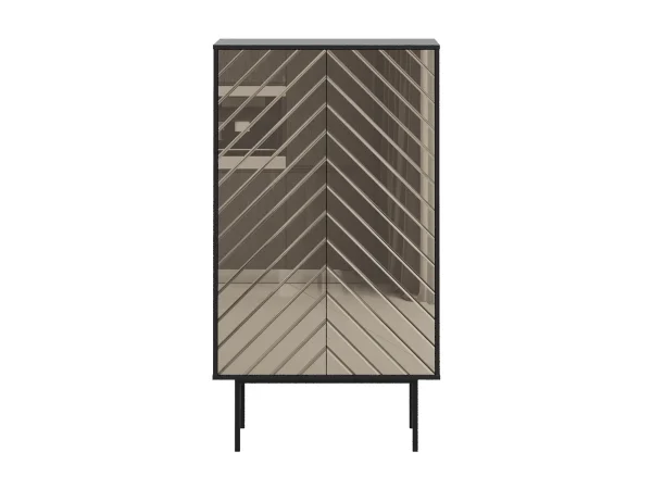 Шкаф 2-дверный Boho бронзовый, черный — изображение 2