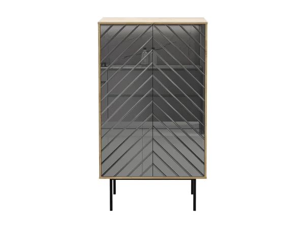 Шкаф 2-дверный Boho серый, дуб корбридж — изображение 2