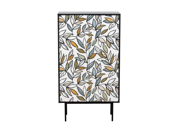 Шкаф 2-дверный Boho Color черный, с принтом — изображение 2