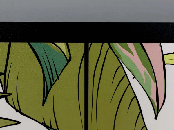 Шкаф 2-дверный Boho Color черный, с принтом — изображение 3