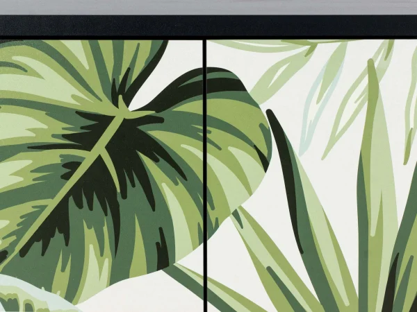 Шкаф 2-дверный Boho Color черный, с принтом — изображение 4