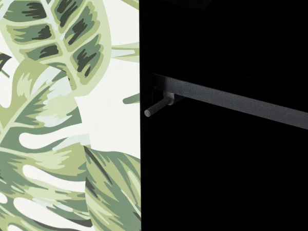 Шкаф 2-дверный Boho Color черный, с принтом — изображение 5