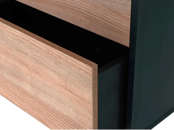 Шкаф 2-дверный Look черный, робиния брэнсон — изображение 4