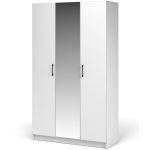 Шкаф «Чикаго» 3д с зеркалом MAX, белый