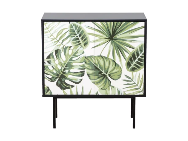 Шкаф Boho Color низкий с принтом, черный — изображение 2