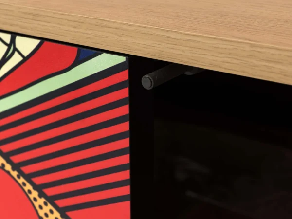 Шкаф Boho Color низкий дуб корбридж, с принтом — изображение 3