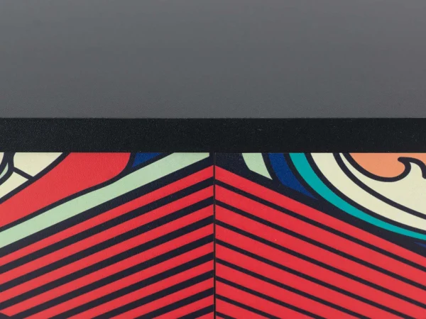 Шкаф Boho Color низкий черный, с принтом — изображение 4