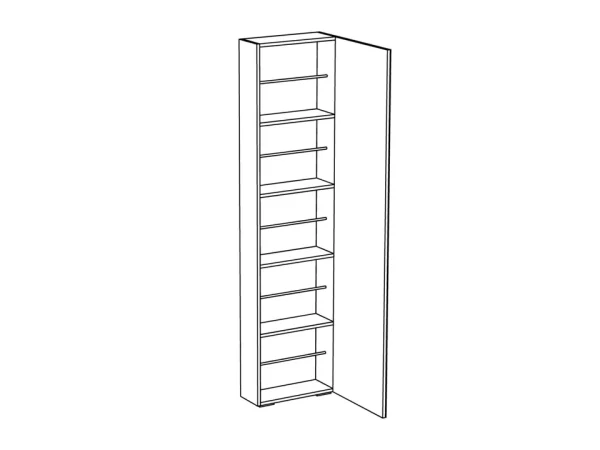 shkaf-dlja-obuvi-clio-1 Шкаф для обуви Clio белый — изображение 2