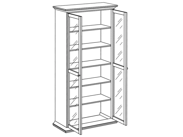 Шкаф двухдверный белый — изображение 2