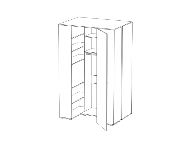 Шкаф-гардероб Play белый — изображение 3