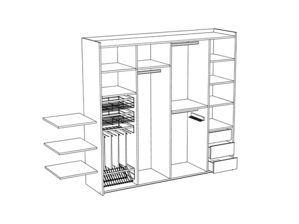 Шкаф Kristal белый — изображение 4