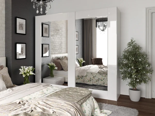 Шкаф-купе Kristal черный — изображение 3